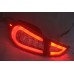 Hyundai Elantra 12- Black Face Light Bar LED Tail Lamp